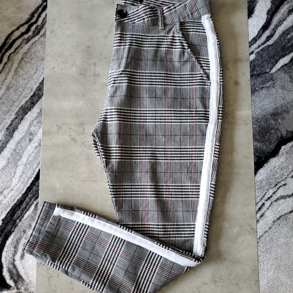 Legend London Skinny Grey Plaid Pants: Men's 34 NWOT - Picture 6 of 7